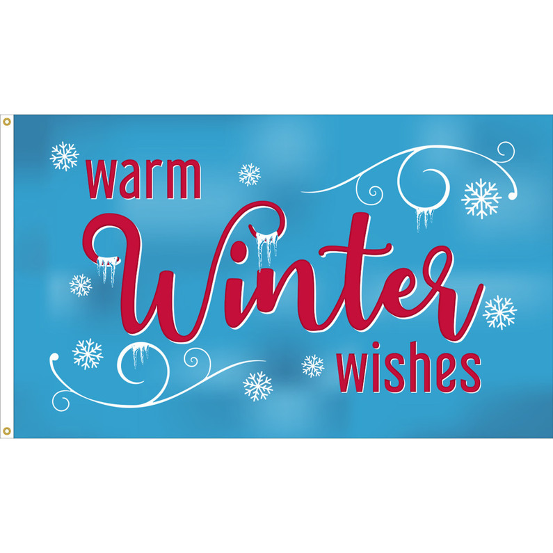 Celebrate the Holidays with the Warm Winter Wishes Flag