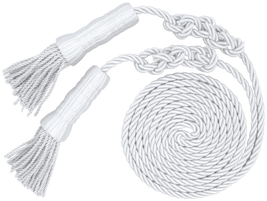 Elevate Your Flag Display with White Cord and Tassel for 3x5 Feet Flag Indoor and Outdoor Parade Flagpoles 050470