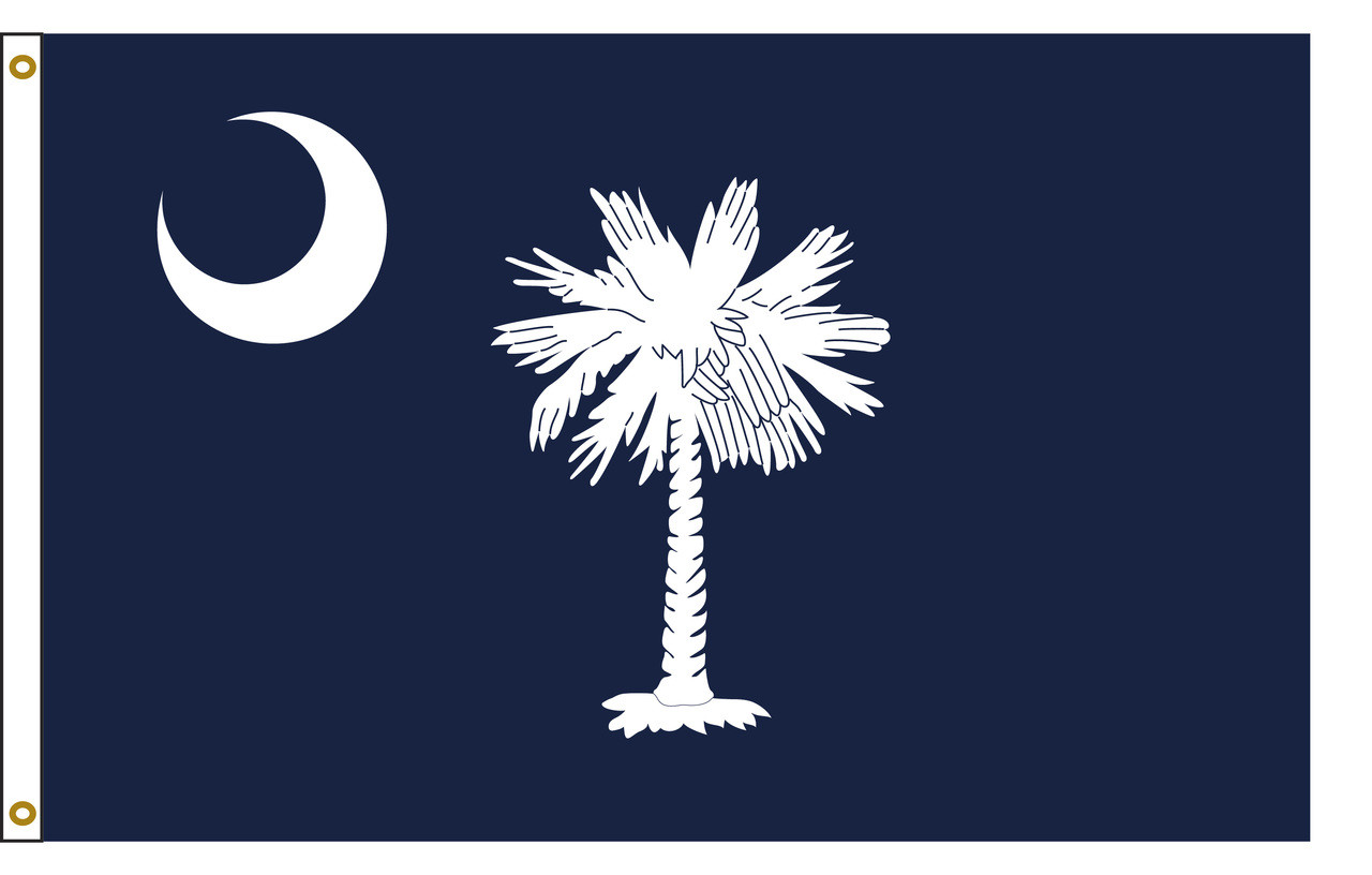 3x5 South Carolina State Flag – 100% Polyester – Fast Shipping From A South Carolina Seller