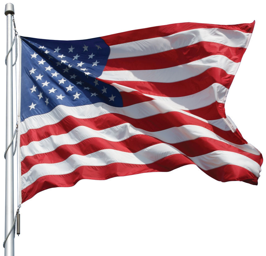 American Flag Made in USA (Polyester, 40x75 Feet)
