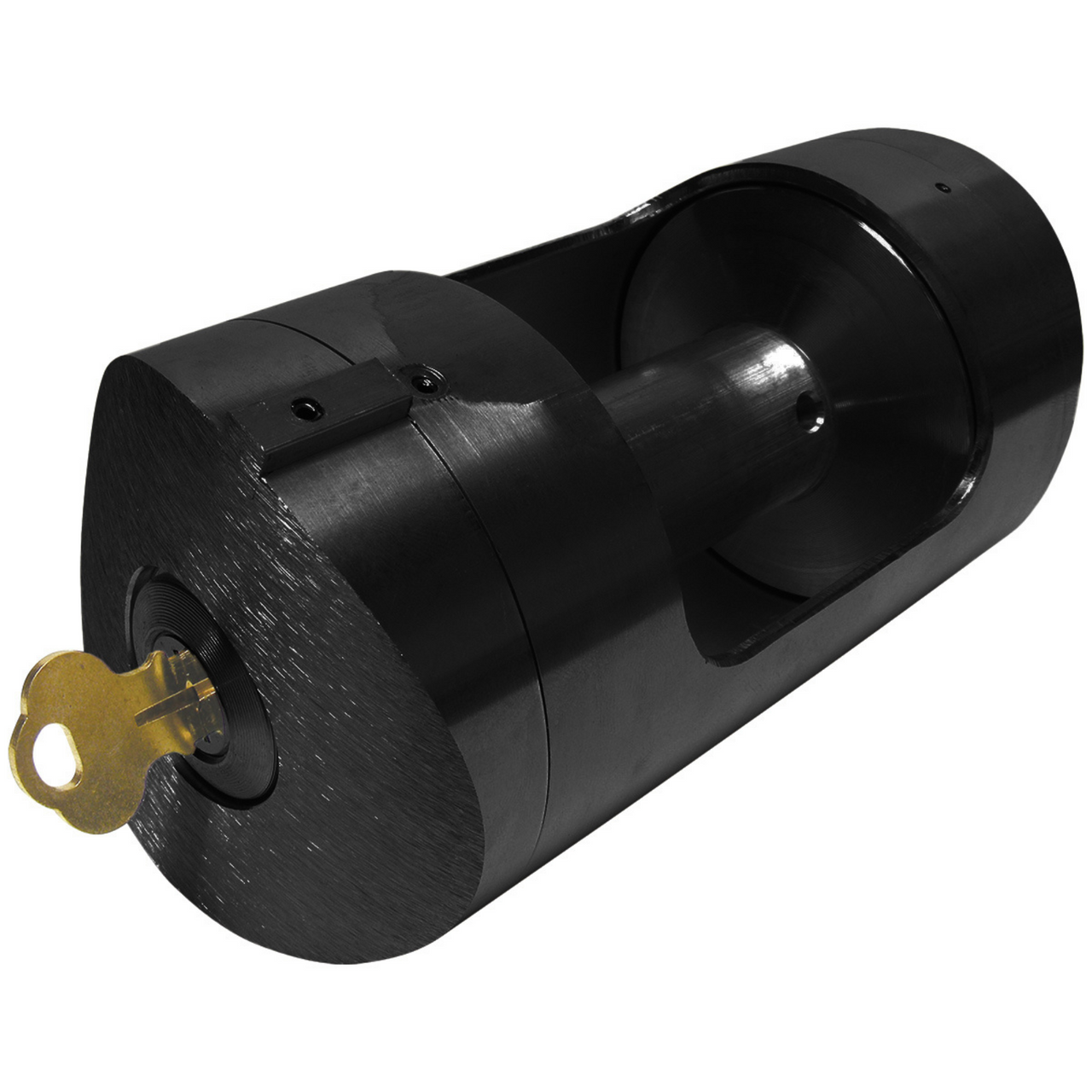 Black M-Winch M-6 Internal Halyard 6 Inch Flagpole Butt Diameter with Wall  Thickness of