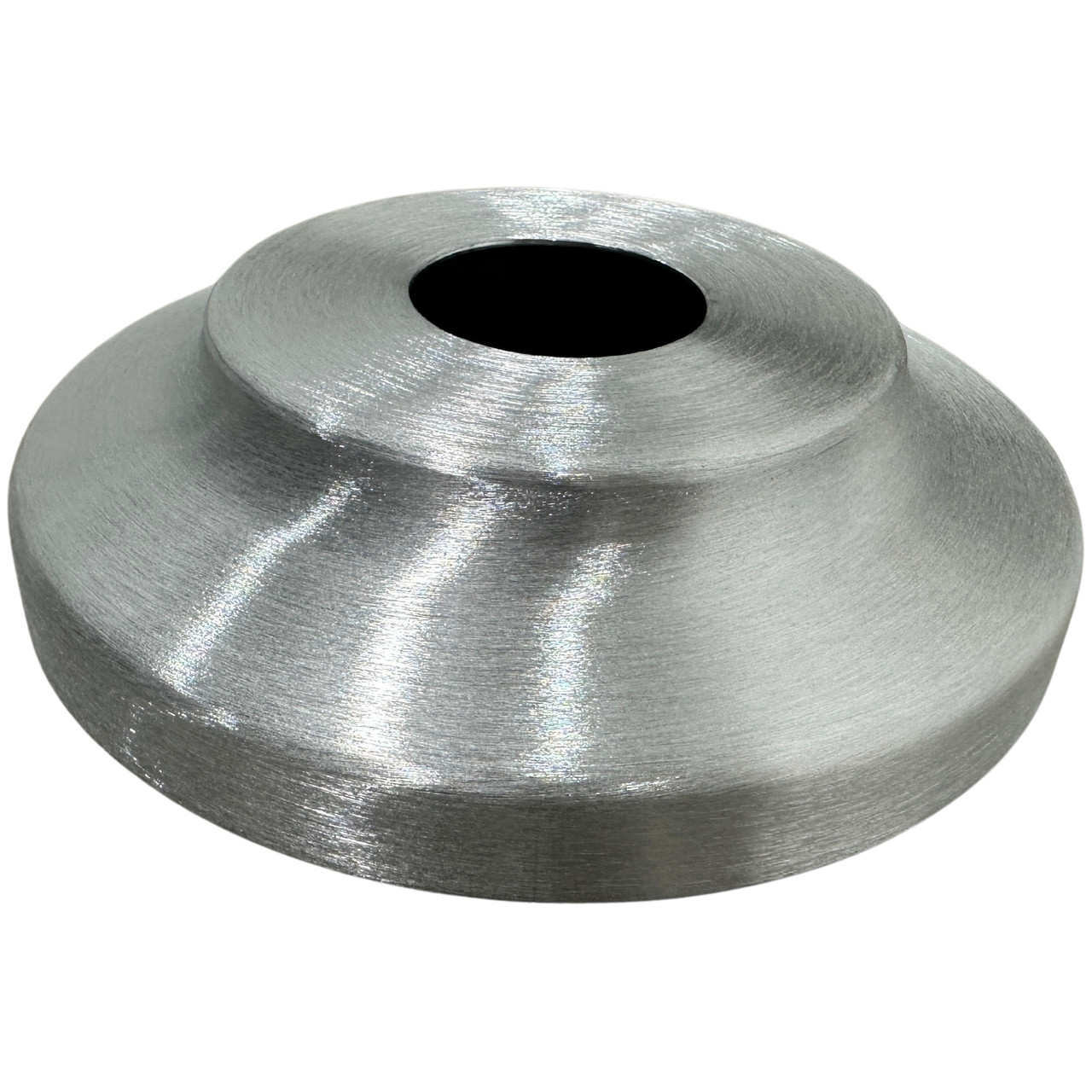 Satin Flagpole Flash Collar Base for 2 Inch Diameter Flag Pole Inground ...