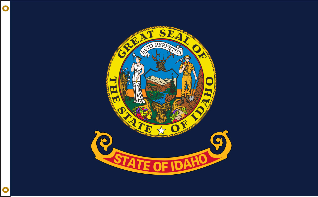 Idaho 6ftx10ft Nylon State Flag 6x10 Made in USA 6'x10'