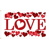 Show Your Love with Our Premium Valentine's Day Flag - Made in the USA