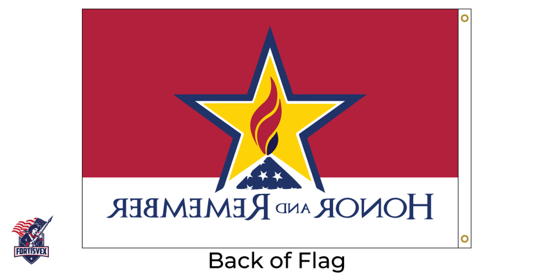 Honor And Remember 3x5 Feet Nylon Flag Made in USA