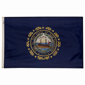 New Hamshire State Flag 3x5 Feet Spectramax Nylon by Valley Forge Flag 35232290