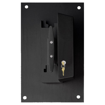 Wall Mounted Cleat Box with Cylinder Lock Black 350122