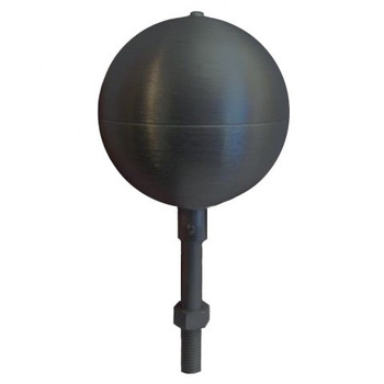 4" Inch Black Aluminum Ball Flagpole Ornament
