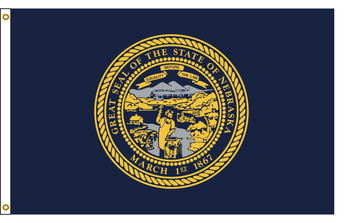 Nebraska 5'x8' Nylon State Flag 5ftx8ft