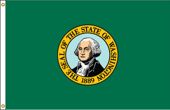 Washington 5'x8' Nylon State Flag 5ftx8ft