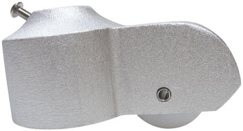 2 Inch Silver Cast Aluminum External Halyard Stationary Single Pulley Flagpole Truck OT Series 340056 2 Inch Silver Cast Aluminum External Halyard Stationary Single Pulley Flagpole Truck OT Series 340056