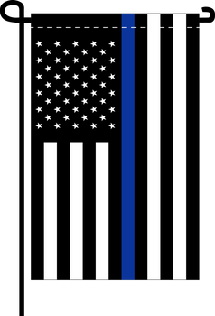 Thin Blue Line US American - Doesn't come with the garden flagpole