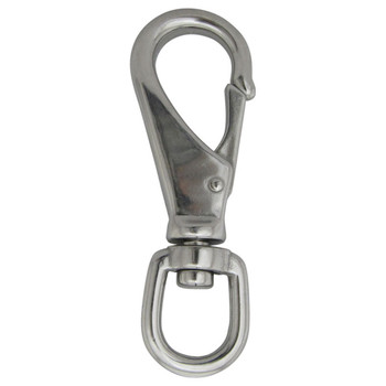 4-3/4 Inch Stainless Steel Swivel Snap with Large Eye Opening for larger flags (1 Snap) 350257 4-3/4 Inch Stainless Steel Swivel Snap with Large Eye Opening for larger flags (1 Snap) 350257