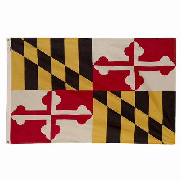 Maryland State Flag 3x5 Feet Spectramax Nylon by Valley Forge Flag 35232200