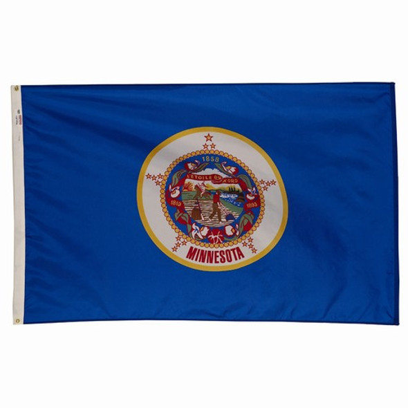 Minnesota State Flag 3x5 Feet Spectramax Nylon by Valley Forge Flag 35232230