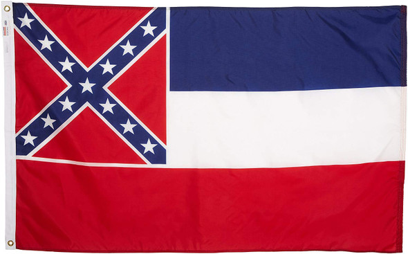 Mississippi State Flag 3x5 Feet Spectramax Nylon by Valley Forge Flag 35232240