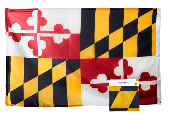 Maryland 3x5 Feet Nylon State Flag Made in USA