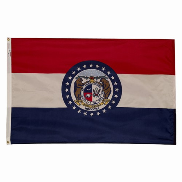 Missouri State Flag 3x5 Feet Spectramax Nylon by Valley Forge Flag 35232250