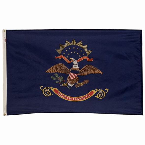 North Dakota State Flag 3x5 Feet Spectramax Nylon by Valley Forge Flag 35232340