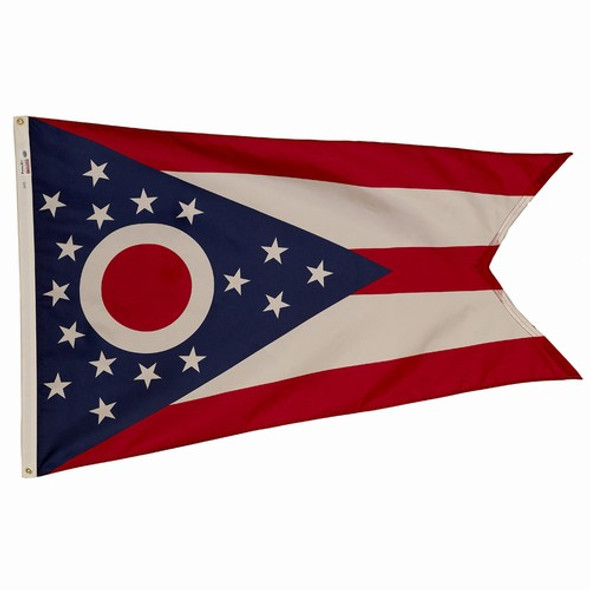 Ohio State Flag 3x5 Feet Spectramax Nylon by Valley Forge Flag 35232350