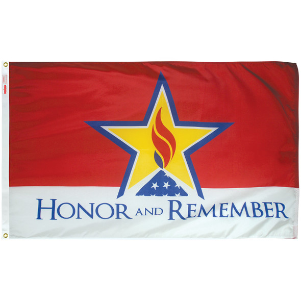 Honor And Remember 2x3 Feet Nylon Flag Made in USA Honor And Remember 2x3 Feet Nylon Flag Made in USA