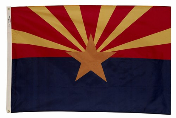 Arizona State Flag 4x6 Feet Spectramax Nylon by Valley Forge Flag 46232030