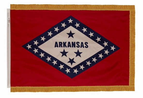 Arkansas State Flag 3x5 Feet Indoor Spectramax Nylon by Valley Forge Flag 35242040