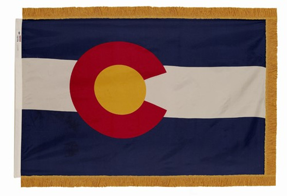 Colorado State Flag 3x5 Feet Indoor Spectramax Nylon by Valley Forge Flag 35242060