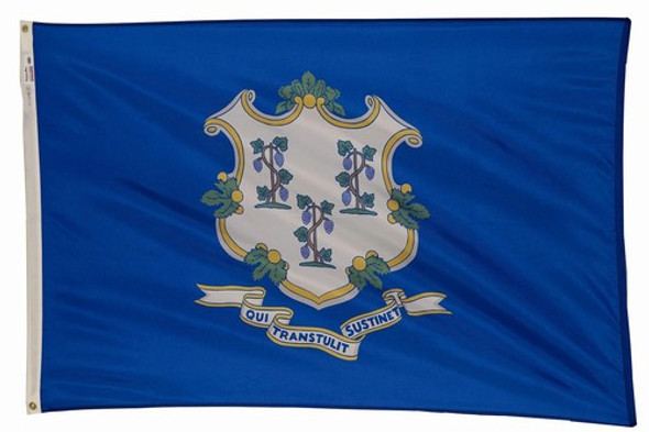 Connecticut State Flag 2x3 Feet Spectramax Nylon by Valley Forge Flag 23232070