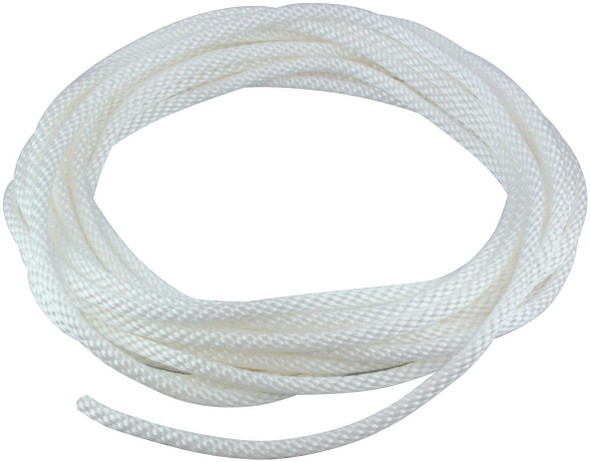 5/16" Diameter x 100' Length White Flagpole Polypropylene Halyard - Flagpole Rope