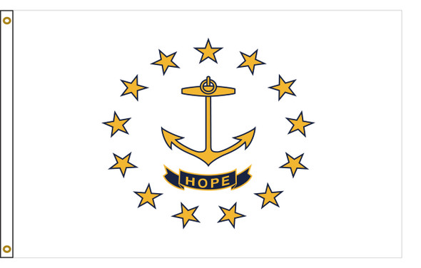 Rhode Island 3 feet by 5 feet Nylon State Flag 3 feet by 5 feet