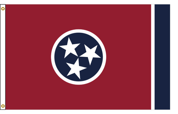 Tennessee 3 feet by 5 feet Nylon State Flag 3 feet by 5 feet