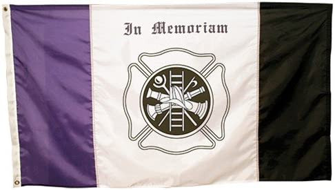 Fireman Mourning PermaNyl 3 feet by 5 feet by Valley Forge Flag SY3X5NFIR1