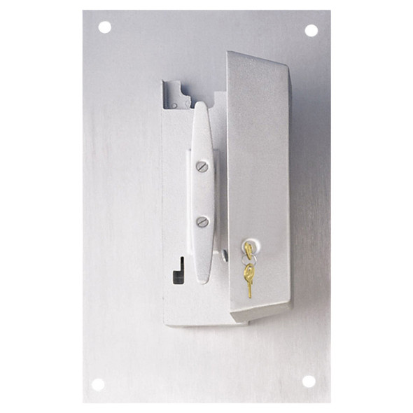 Wall Mounted Cleat Box with Cylinder Lock Silver 350114