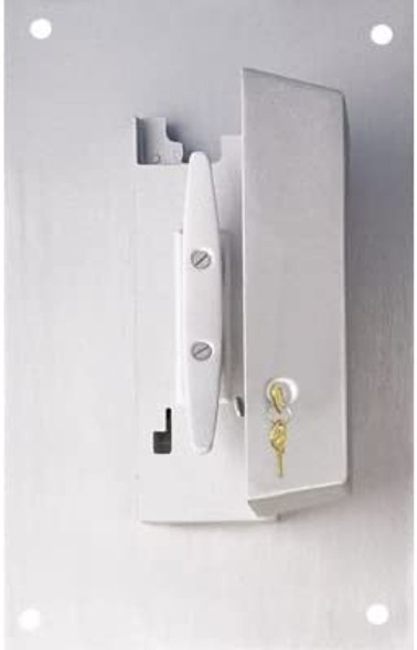 Wall Mounted Cleat Box with Cylinder Lock Clear 350116