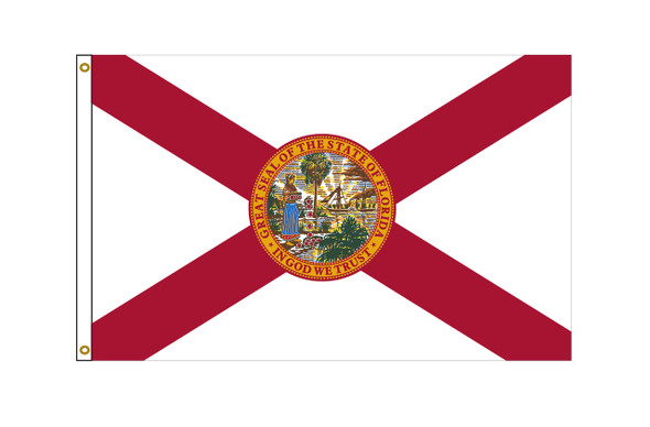 Florida 4 feet by 6 feet Nylon State Flag 4 feet by 6 feet