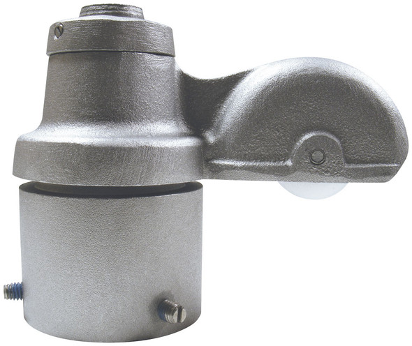 2-3/8 Inch Silver Cast Aluminum External Halyard Revolving Single Pulley Flagpole Truck RTC-1 Series 340105