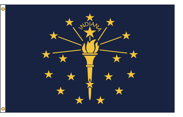 Indiana 4'x6' Nylon State Flag 4ftx6ft
