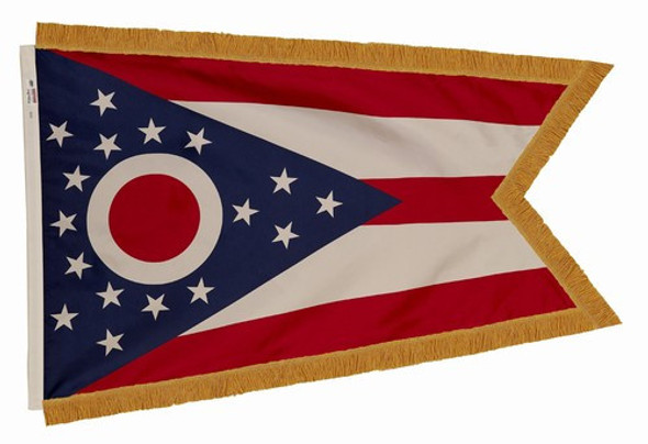 Ohio State Flag 4x6 Feet Indoor Spectramax Nylon by Valley Forge Flag 46242350