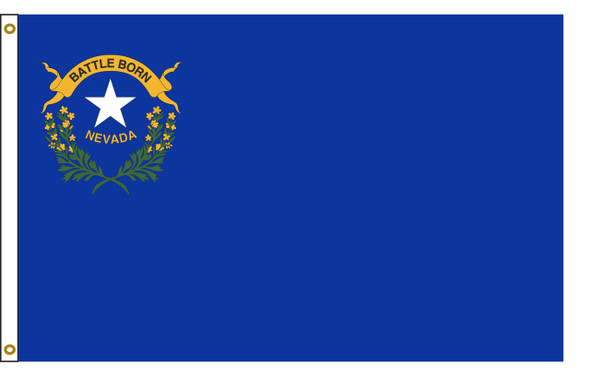 Nevada 4 feet by 6 feet Nylon State Flag 4 feet by 6 feet
