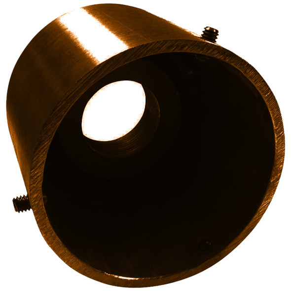 5 Inch Outside Diameter Flagpole Top Adapter 1-1/4 inch NPT Top Spindle Threading Bronze 340253