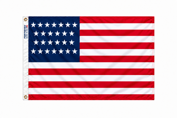 FORTISVEX 26 Star U.S. Flag 4x6 Feet Nylon - Made in USA with Brass Grommets