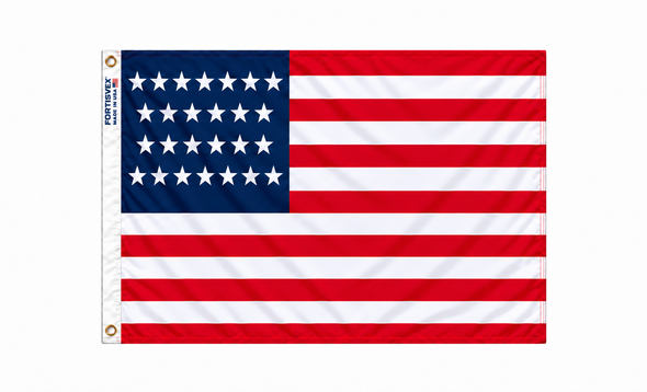 FORTISVEX 26 Star U.S. Flag 5x8 Feet Nylon - Made in USA with Brass Grommets