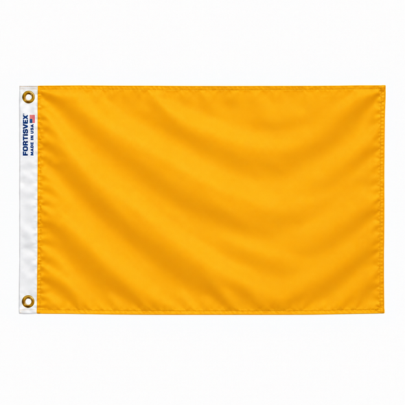 FORTISVEX 12 inches by 18 inches Quarantine Flag Nylon with Brass Grommets