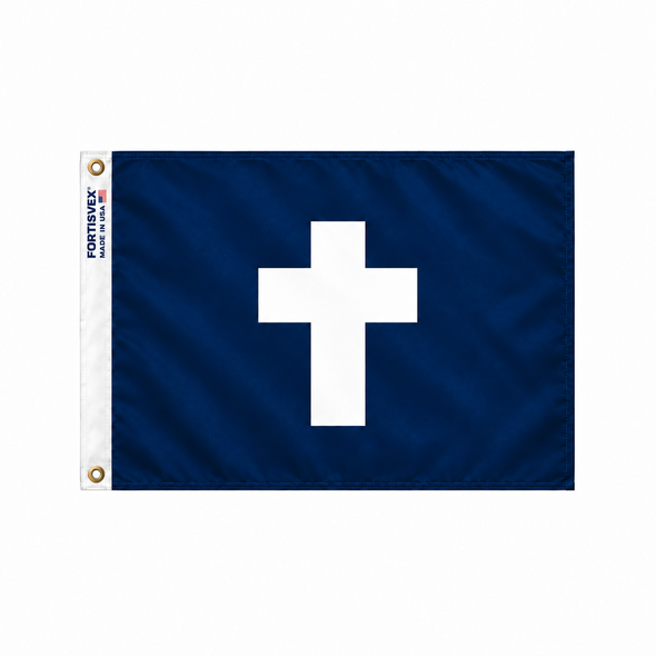 FORTISVEX 12 inches by 18 inches Chaplain Flag Nylon with Brass Grommets