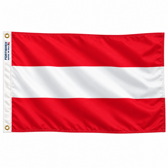 Austria No Eagle Flag 3x5 Feet Nylon with Heading and Grommets 030297