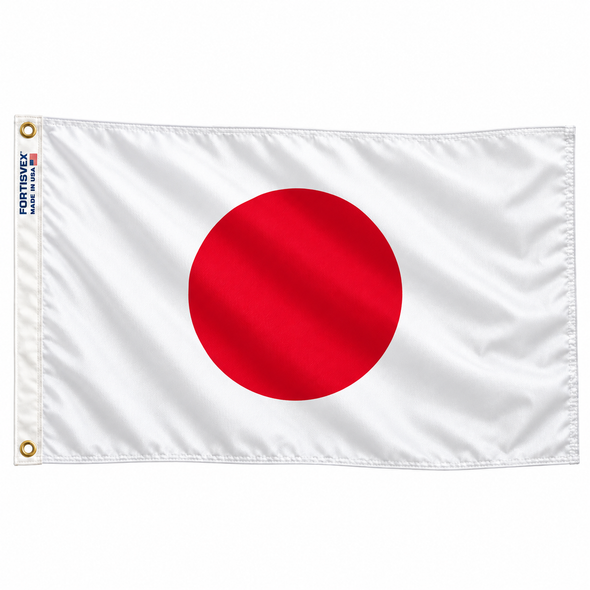 Japan Flag 3x5 Feet Nylon with Heading and Grommets 032170