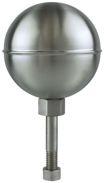 6" Inch Stainless Steel Satin Finish Ball Flagpole Ornament