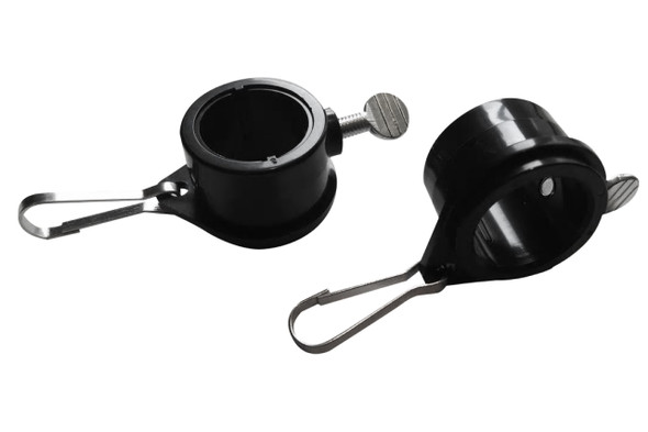 1 Inch Black Rotating Flag Mounting Rings Fits On A Standard 1 inch Diameter Flag Pole (Qty 2, 1 Inch Black)