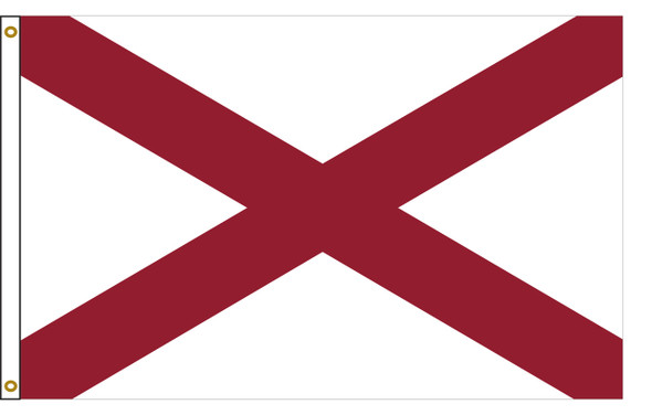 Alabama 5 feet by 8 feet Nylon State Flag 5 feet by 8 feet